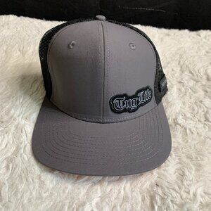 Tug Life Fashion Unisex Hat Snap Back Grey/Orange.
